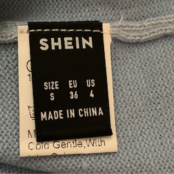 Shein Crewneck Colorblock Knit Sweater Mini Dress - Picture 6 of 6